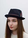 Шляпа STETSON арт. 1328109 PLAYER WOOLFELT (синий)